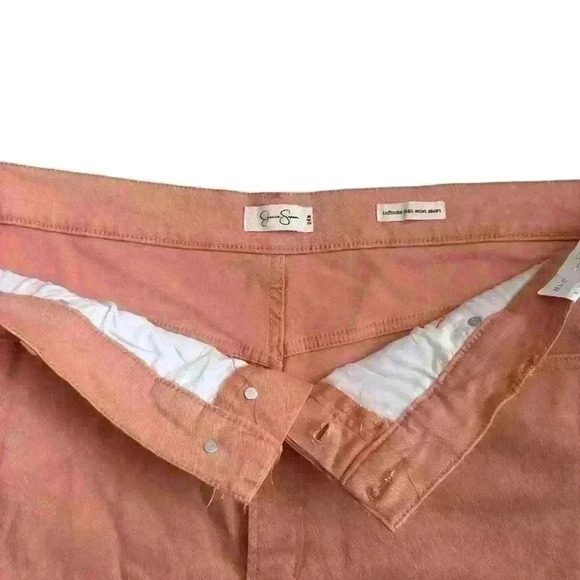 JESSICA SIMPSON Button Fly Infinite High Waist Short Plus Size 24W coral NWT - Picture 5 of 10